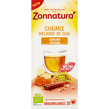 Zonnatura Chai mezcla de cúrcuma 40g