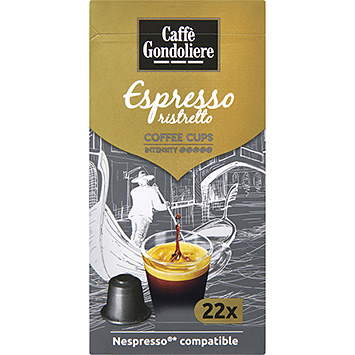 Caffè Gondoliere Espresso Ristretto Kaffee Kapseln 121g
