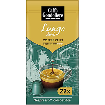 Caffè Gondoliere cápsulas de café Lungo escuro 121g