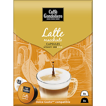 Caffè Gondoliere Café en cápsulas de latte macchiato 156g