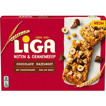 Liga Barrita de cereal con frutos secos y chocolate con avellana 160g