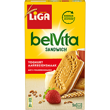 Liga Sándwich de galleta belvita yogur fresa 253g