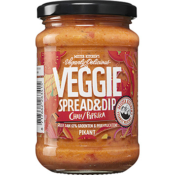 Mister Kitchen's Veggie spread & dip chili paprika 270g
