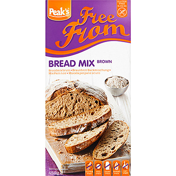 Peak's Farinha para pão integral sem glúten 450g