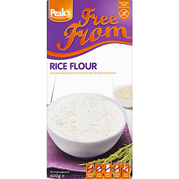 Peak's Farinha de arroz sem glúten 400g