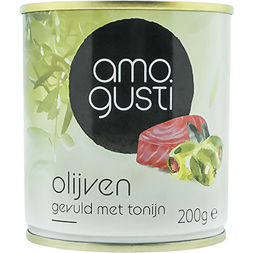 Amogusti Oliven fyldt med tun 200g