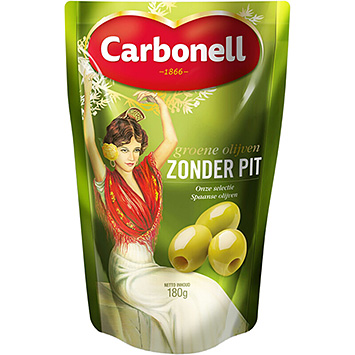 Carbonell Green olives without pit 180g