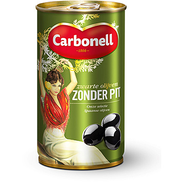 Carbonell Black olives without pit 340g