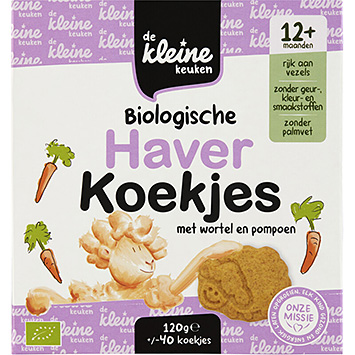De Kleine Keuken Biscotti di avena carote zucca 120g