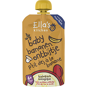 Ella's Kitchen  Café da manhã orgânico com banana para bebês 6 100g
