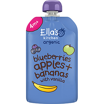 Ella's Kitchen Mirtilli, mele, banane biologici, da 4 mesi 120g