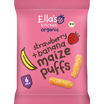 Ella's Kitchen Bignè di mais biologico fragola banana 6 20g