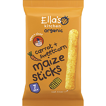 Ella's Kitchen Bâtonnets de maïs bio carottes maïs 7 17g