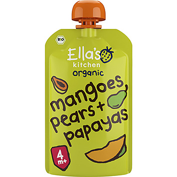 Ella's Kitchen Mangas orgânicas, peras papaias 4 120g