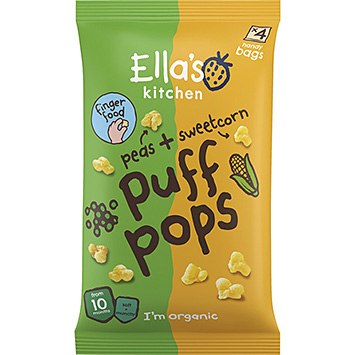 Ella's Kitchen Puff pops pea corn 10 months 36g
