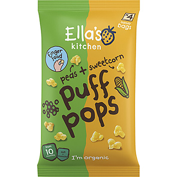 Ella's Kitchen Puff Pops Erbsen Mais 10 Monate 36g