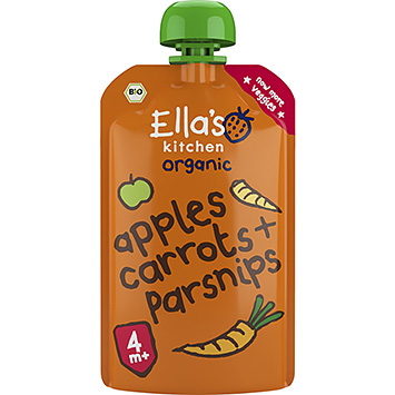 Ella's Kitchen Cenouras, maçãs e pastinaga orgânicos 4 120g