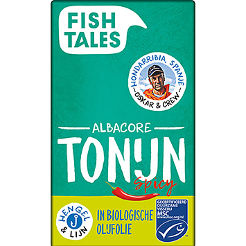 Fish Tales Albacore tonfisk kryddig i olja ekologisk 2-pack 120g