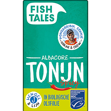Fish Tales Albacore tun krydret i olie økologisk 2-pak 120g