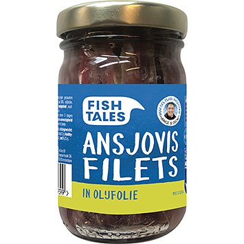 Fish Tales Filet d'anchois en verre 100g