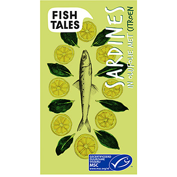 Fish Tales Sardiner i olivenolie med citron msc 120g