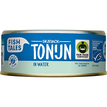 Fish Tales Skipjack tonijn in water 160g