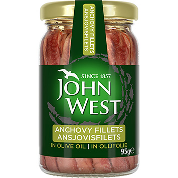 John West Filets d'anchois à l'huile d'olive 95g