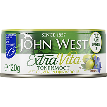 John West Extravita oliven & hørfrøtun 120g