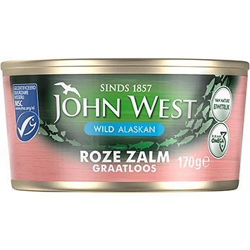 John West Salmone rosa selvatico senza pelle e ossa 170g