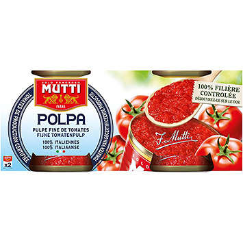 Mutti Pulpe de tomate concassées/fines Polpa 420g