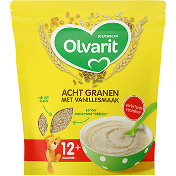 Olvarit Oito grãos com sabor de baunilha 200g