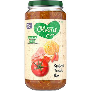 Olvarit Espaguetis tomate jamón 250g