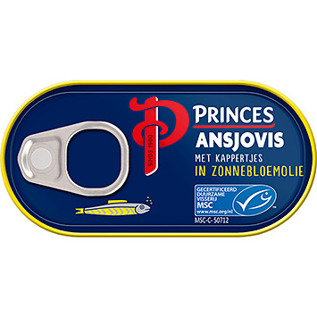 Princes Filets d'anchois à l'huile de tournesol 50g