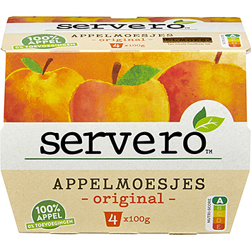 Servero 100% Äppelmos Original 4 koppar 400g