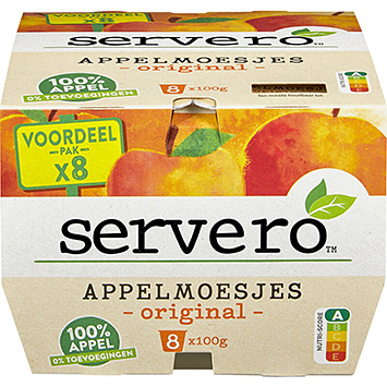 Servero 100% Äppelmos Original 8 koppar 800g