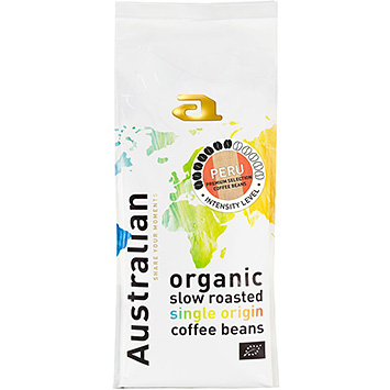 Australian Café en grano de origen único orgánico 500g