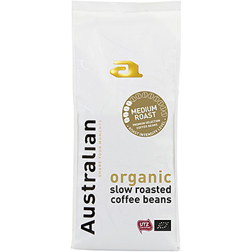 Australian Café en grains biologiques à torréfaction moyenne 500g