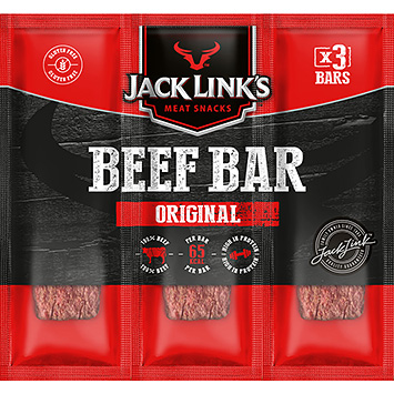 Jack Link's Confezione originale da 3 barrette di manzo 68g