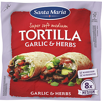 Santa Maria Tortilla wraps garlic & herbs medium 320g
