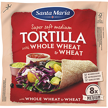 Santa Maria Tortilla wraps wheat & whole wheat medium 320g