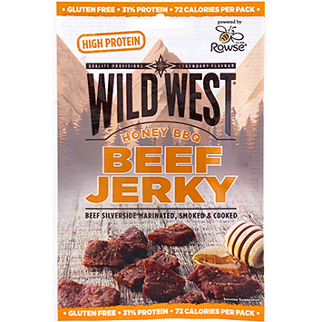 Wild West Beef jerky honning bbq 25g