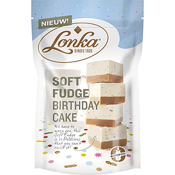Lonka Mjuk fudge födelsedagstårta 182g