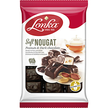 Lonka Bløde nougat peanuts & mørk chokolade 220g