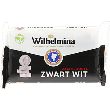 Wilhelmina Vegan preto e branco 120g