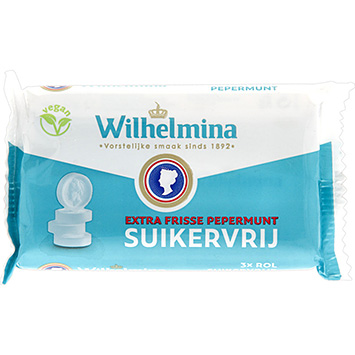 Wilhelmina Menthe poivrée extra fraîche sans sucre 111g