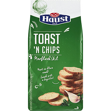 Haust Toast'n chips de ajo 125g