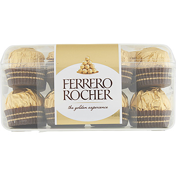 Ferrero Rocher Bombons de chocolate com recheio de creme e avelã 200g