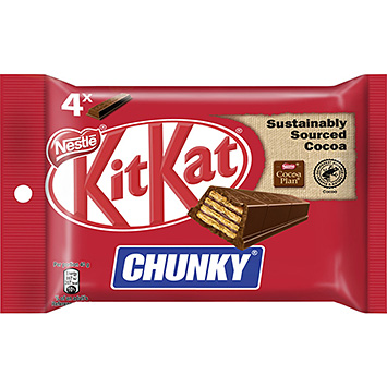 Kitkat Paquete de 4 barras Chunky 160g