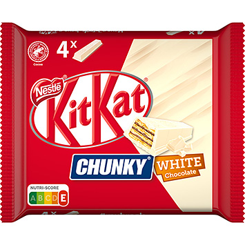 Kitkat Snack de chocolate branco Chunky com 4 barras 160g