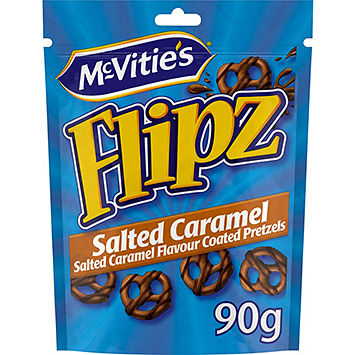 McVitie's Pretzels de chocolate com caramelo salgado Flipz 90g